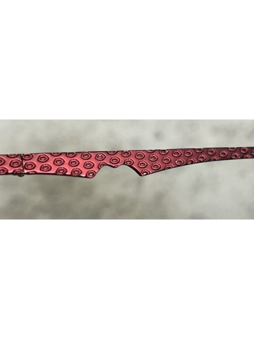 Lulu Guinness L740 Red Candy Lips Half-Rim Metal Eyeglasses Frames 49-17-135 - Picture 8 of 8